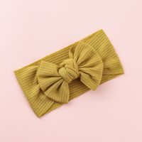 Knitted Sunken Stripe Hair Band Solid Color Bow Knot Stretch Sunken Stripe Knitted Fabric Sewing Hair Band 1 Piece sku image 19