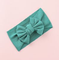 Knitted Sunken Stripe Hair Band Solid Color Bow Knot Stretch Sunken Stripe Knitted Fabric Sewing Hair Band 1 Piece sku image 12