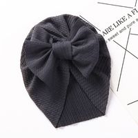 New Autumn And Winter Pit Strip Children's Hat Double-layer Bow Baby Cap sku image 2
