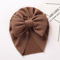 New Autumn And Winter Pit Strip Children's Hat Double-layer Bow Baby Cap sku image 3