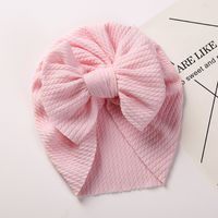 New Autumn And Winter Pit Strip Children's Hat Double-layer Bow Baby Cap sku image 9