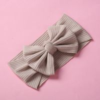 New Children's Knitted Pit Strip Bow High Elastic Wide-brimmed Headband sku image 4