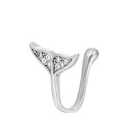 U-shaped Rabbit Spider Butterfly Copper Inlaid Zircon Nose Ring Piercing-free Jewelry sku image 17