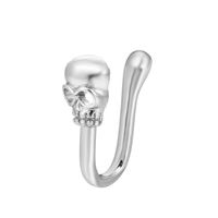 U-shaped Rabbit Spider Butterfly Copper Inlaid Zircon Nose Ring Piercing-free Jewelry sku image 3