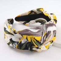 New Knotted Headband Fashion Printing Pastoral Style Headband Wholesale sku image 1