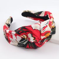 New Knotted Headband Fashion Printing Pastoral Style Headband Wholesale sku image 2