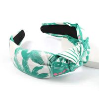 Fashion Wide-brimmed Knotted Printed Fabric Hair Accessories sku image 3