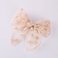 Fashion Embroidery Printing Children's Bow Cute Swallowtail Knotted Hairpin sku image 3