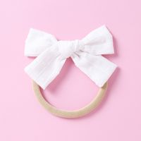 Baby Headwear Soft Nylon Jacquard Bow Polka Dot Kids Hair Accessories sku image 1