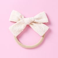 Baby Headwear Soft Nylon Jacquard Bow Polka Dot Kids Hair Accessories sku image 2