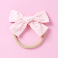 Baby Headwear Soft Nylon Jacquard Bow Polka Dot Kids Hair Accessories sku image 5