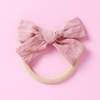 Baby Headwear Soft Nylon Jacquard Bow Polka Dot Kids Hair Accessories sku image 6