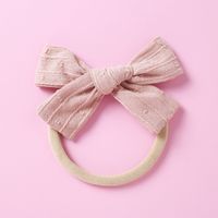 Baby Headwear Soft Nylon Jacquard Bow Polka Dot Kids Hair Accessories sku image 7