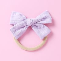 Baby Headwear Soft Nylon Jacquard Bow Polka Dot Kids Hair Accessories sku image 9