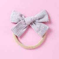 Baby Headwear Soft Nylon Jacquard Bow Polka Dot Kids Hair Accessories sku image 10
