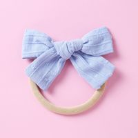 Baby Headwear Soft Nylon Jacquard Bow Polka Dot Kids Hair Accessories sku image 11