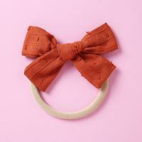 Baby Headwear Soft Nylon Jacquard Bow Polka Dot Kids Hair Accessories sku image 12