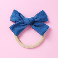 Baby Headwear Soft Nylon Jacquard Bow Polka Dot Kids Hair Accessories sku image 15