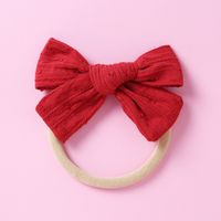 Baby Headwear Soft Nylon Jacquard Bow Polka Dot Kids Hair Accessories sku image 16