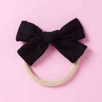 Baby Headwear Soft Nylon Jacquard Bow Polka Dot Kids Hair Accessories sku image 17