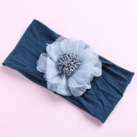 Summer Chiffon Head Flower Nylon Wide Hairband Sports Children's Headwear sku image 7