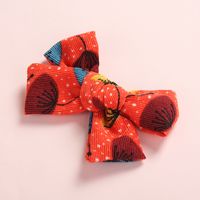 Printed Corduroy Children's Bow Hair Clip 10.5*5.5 Cm Girls Fabric Hairpin sku image 4