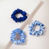 Conjunto De Accesorios Para El Cabello De Impresión Simple De Anillo De Pelo Azul Klein De Moda sku image 1