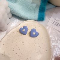 Mode Blaue Ohrringe Blumen Geometrische Ohrringe Einfache Legierung Ohrstecker sku image 7