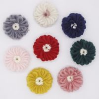 Cute Plush Flower Headwear Accessories Knitted Sunflower Headwear main image 1