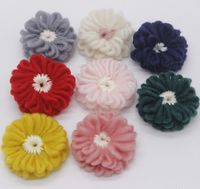 Cute Plush Flower Headwear Accessories Knitted Sunflower Headwear main image 3