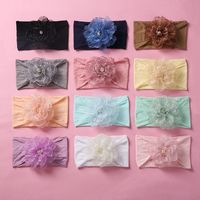 New Flower Nylon Wide-brimmed Soft Baby Headband main image 3