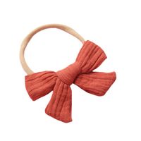 Spring Nylon Soft Bow Baby Cotton Wrinkled Cloth Bow Children's Hair Accessories main image 6