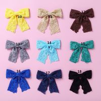 Simple Lace Bow Baby Hairpin Headwear Girls Fashion Headwear main image 3
