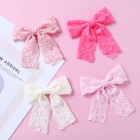 Simple Lace Bow Baby Hairpin Headwear Girls Fashion Headwear main image 4