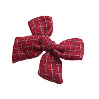 Creative 9 Colors Imitation Cotton And Linen Bow Children's Hairpin main image 6