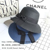 أزياء القوس طوي قبعة الشمس الإناث عطلة الصيف الترفيه قبعة الشاطئ main image 4