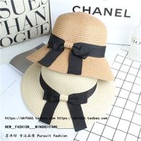 أزياء القوس طوي قبعة الشمس الإناث عطلة الصيف الترفيه قبعة الشاطئ main image 5
