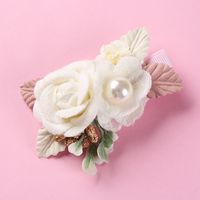 Nueva Flor De Simulación Tridimensional, Tocado Con Ribete De Horquilla De Perlas Para Niños sku image 20