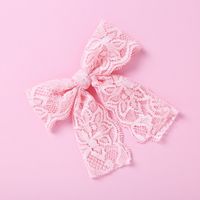 Simple Lace Bow Baby Hairpin Headwear Girls Fashion Headwear sku image 3