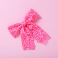 Simple Lace Bow Baby Hairpin Headwear Girls Fashion Headwear sku image 4