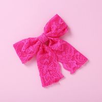 Simple Lace Bow Baby Hairpin Headwear Girls Fashion Headwear sku image 5