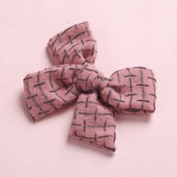 Creative 9 Colors Imitation Cotton And Linen Bow Children's Hairpin sku image 13