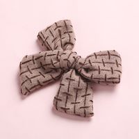 Creative 9 Colors Imitation Cotton And Linen Bow Children's Hairpin sku image 14