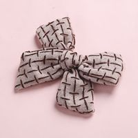 Creative 9 Colors Imitation Cotton And Linen Bow Children's Hairpin sku image 17