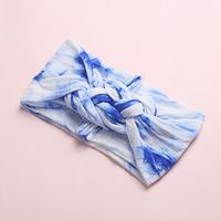 Baby Cute Hairband Tie Dye Printed Stockings Wide Side Headband sku image 1