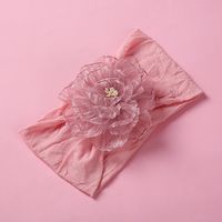 New Flower Nylon Wide-brimmed Soft Baby Headband sku image 4