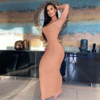 Women&#39;s Clothing 2022 New Spring And Summer Fashion U-neck Slim Sexy Backless Suspender Dress Foreign Trade main image 4