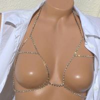 Fashion Sexy Simple Bikini Bra Body Chain Gothic Body Claw Chain Necklace main image 6