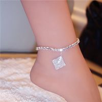 Fashion Rhombus Crystal Rhinestone Pendant Handmade Foot Ornaments main image 2