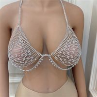 Sommer Neue Übertriebene Mesh Strass Sexy Quaste Bh Körperkette main image 1